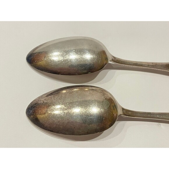 A F Towle (Lunt) "Priscilla" Silver Plated Spoons XXS with Beading Lot Of Two - Picture 5 of 9